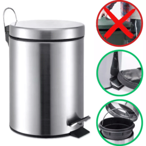 Lixeira inox com pedal