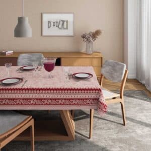 Toalha de Mesa 6 Lugares POP Retangular Estampada Festin1,40 x 2,10