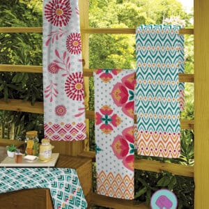 Jogo de Banho Estampado Diadema (2 Toalhas de Banho Ele e Ela) 0,75cm x 1,50m