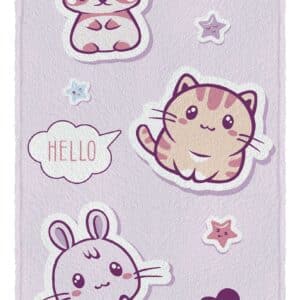 Toalha de Banho Felpuda Estampada Pet Love 0,60cm x 1,10cm