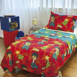 Cobre-leito Dupla Face Solteiro Estampado Kids - 1,60m x 2,20m - Geme