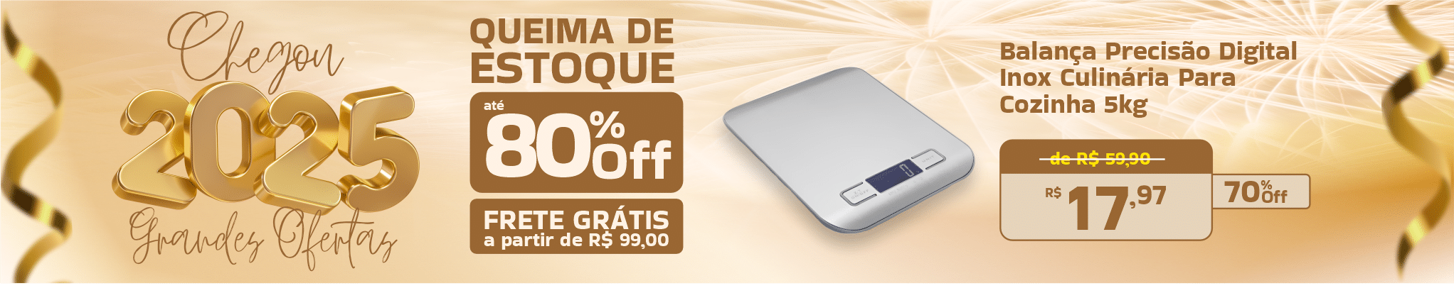 Ano Novo 2025 - balança digital inox - Desktop