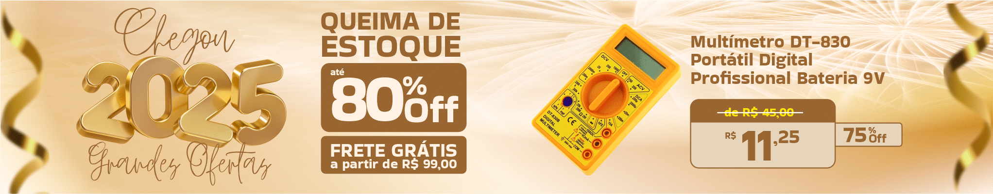 Ano Novo 2025 - multímetro dt-830 - Desktop