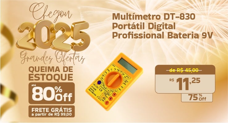 Ano Novo 2025 - multímetro dt-830 - Mobile