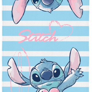 Toalha Felpuda de Banho Stitch 70cm x 1,40m com 1 peça