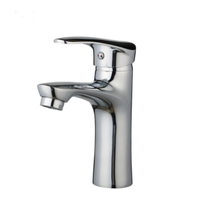 Torneira Monocromado Lavatório Redonda Bica Baixa Kitcher