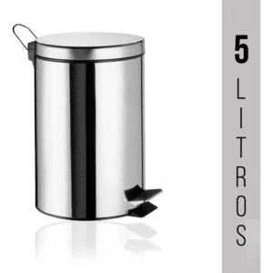 Lixeira inox com pedal 5 litros
