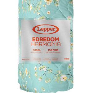 Edredon 100% Poliéster  Estampado Harmonia 1,90m x 2,10m - Casal