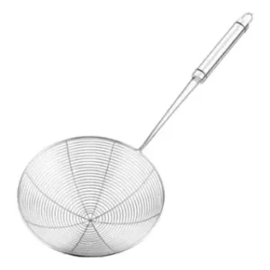 Escumadeira Fritura Aço Inox Batata Pastel Peixe Utensilio