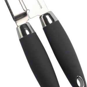 Espremedor Amassador De Alho Inox C/ Cabo Preto