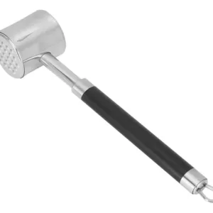 Martelo para Amassar Carne Inox c/ Cabo Preto