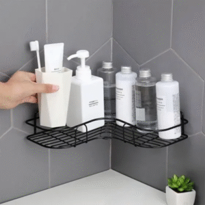 Suporte para Shampoo Cantoneira Prateleira para Parede Preto