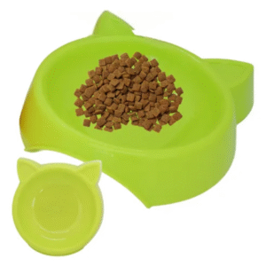 Comedouro Pet Tijela p/ Gato Plástico Gatinho - Verde