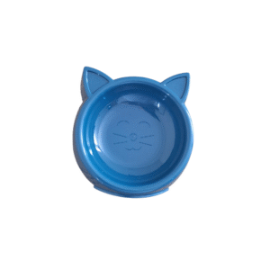 Comedouro Pet Tijela p/ Gato Plástico Gatinho - Azul Escuro