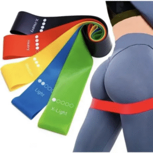 Faixa Elástica Acessório Fitness Prática Esporte c/ 5 peças
