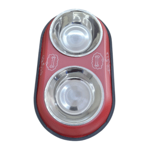 Comedouro Pet Tijela p/ Cães e Gatos Aço Inox Pequenos - Bordo