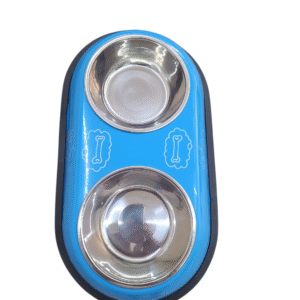 Comedouro Pet Tijela p/ Cães e Gatos Aço Inox Pequenos - Azul