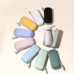Mini Guarda Chuva Sombrinha de Bolso c/ Estojo
