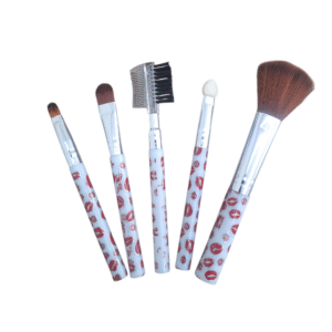 Conjunto 5 Pincéis Para Maquiagem Beijos