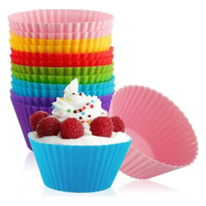 Kit 6 Formas Cup Cake Silicone Coloridas