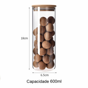 Pote de Vidro 600ml - 2093