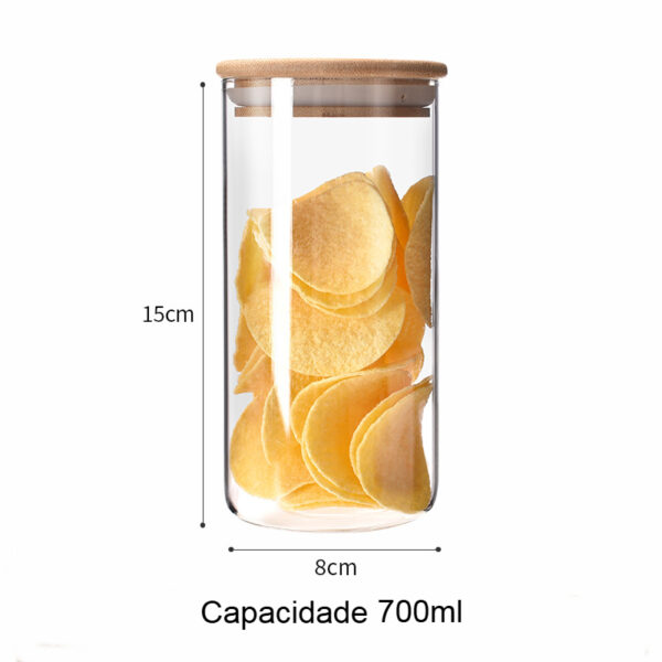 Pote de Vidro 700ml - 2093