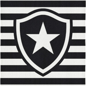 Toalha Aveludada Times de Futebol 70cm x 1,40m - Botafogo