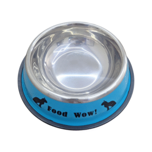 Comedouro Pet Tijela p/ Cães e Gatos Aço Inox - Azul