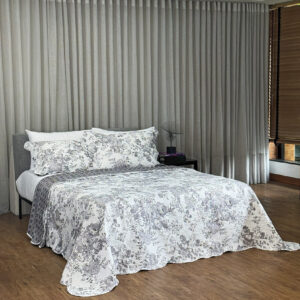 Cobreleito Dupla Face Casal Estampado- 2,20m x 2,40m - 3 peças - 03