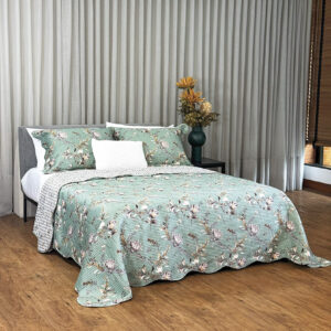 Cobreleito Dupla Face Casal Estampado- 2,20m x 2,40m - 3 peças - 06