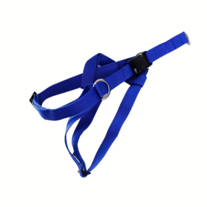 Coleira Peitoral Para Cães Nylon - AZUL-PP