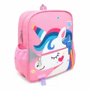 Mochila Unicórnio Escolar Creche ou Passeio Mirim Feminino Kobk Rosa