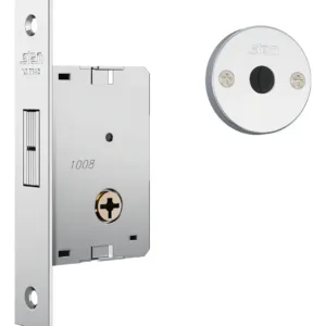 Fechadura Stam 1008 Simples Trava Tetra Porta De Correr Inox