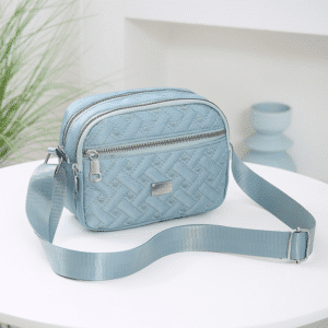 Bolsa De Ombro Feminina Lateral Casual Transversal - Azul Claro