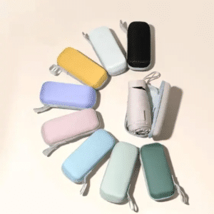 Mini Guarda Chuva Sombrinha de Bolso c/ Estojo