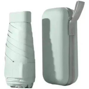 Mini Guarda Chuva Sombrinha de Bolso c/ Estojo - Verde Claro
