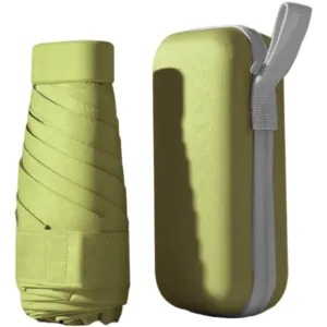 Mini Guarda Chuva Sombrinha de Bolso c/ Estojo - Verde Abacate