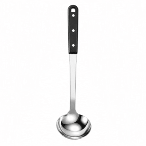 Utensílios De Cozinha De Aço Inoxidável Com Cabo Preto - Concha